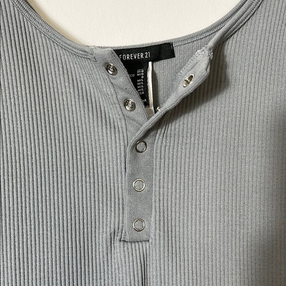 Gray Ribbed Jumpsuit - Picture 4 of 11